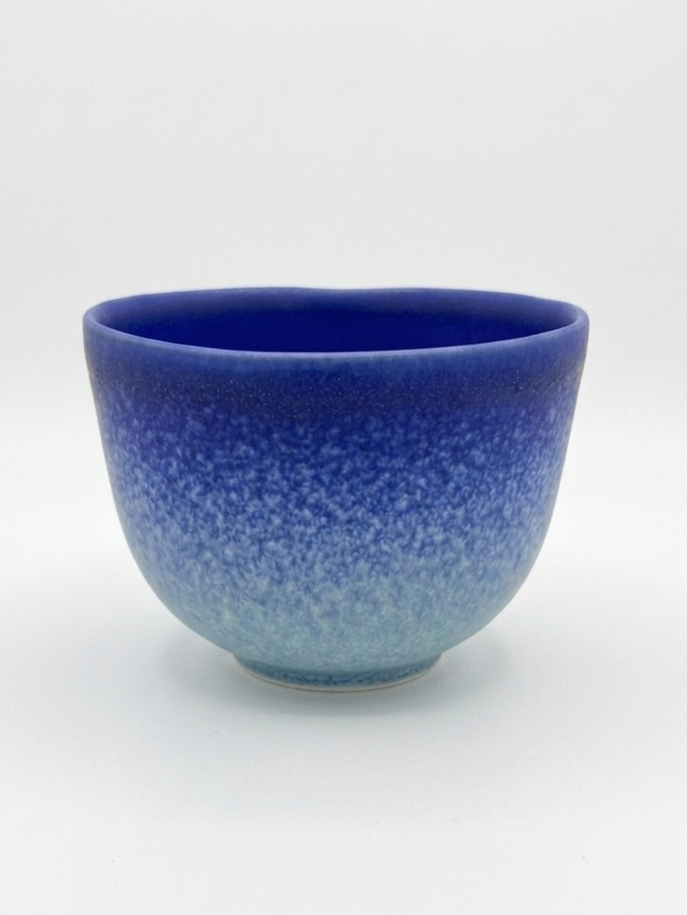 Anthropologie Dalila Ombre Bowl Azure Blue Stoneware Earthenware Speckled